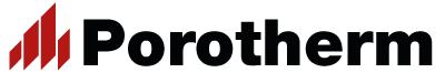 Logo Porotherm, briques de construction proposées dans BatiChiffrage