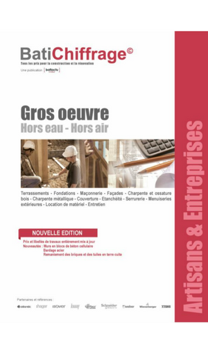Exemple de recueil BatiChiffrage offert avec l’abonnement Recueil de prix gros œuvre pour étudiants