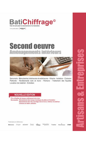 Exemple de recueil BatiChiffrage offert avec l’abonnement Recueil de prix second oeuvre pour étudiants