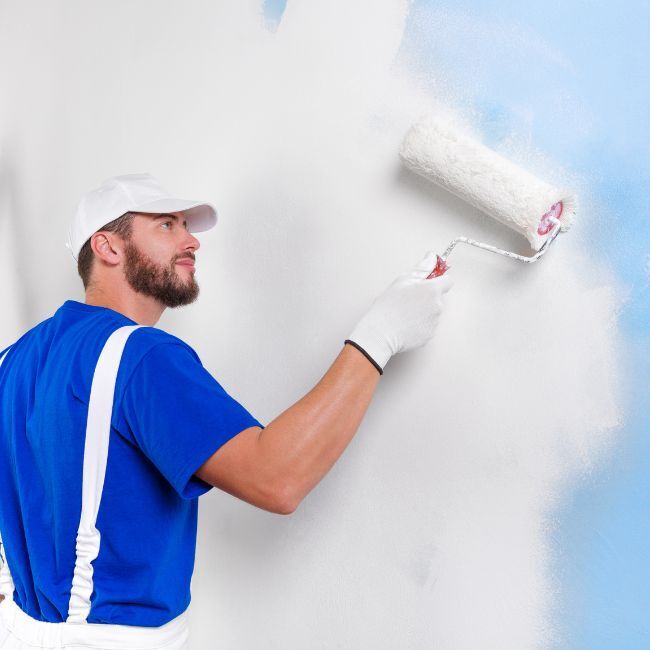 Peintre bâtiment utilisant logiciel devis